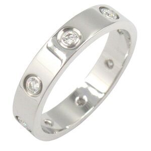 Cartier Mini Love Ring 6PD K18WG Diamond